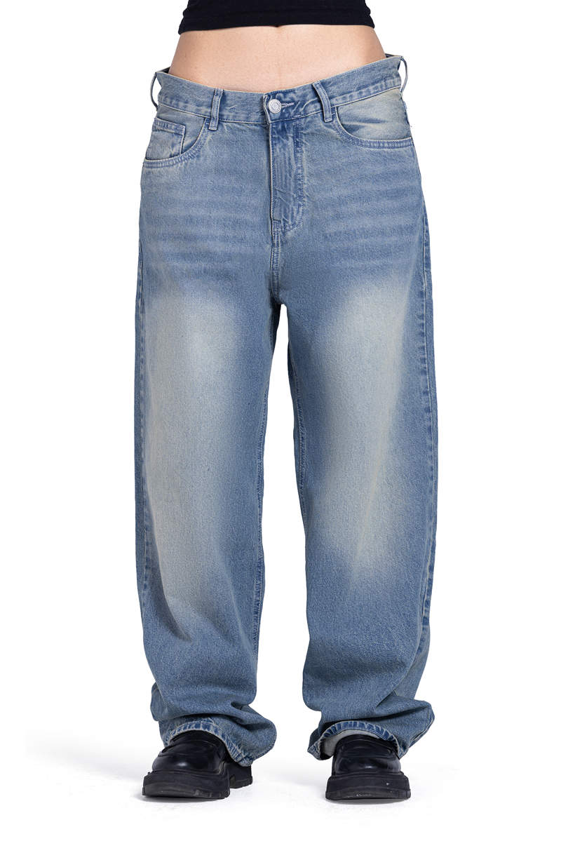 Real bagy in light wash